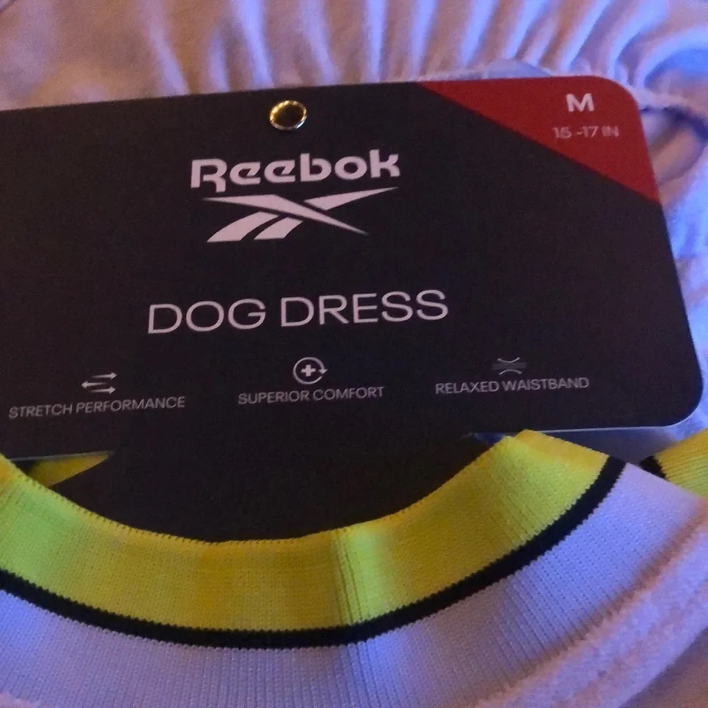 NWT Reebok Lavender Terry Pet Dress M